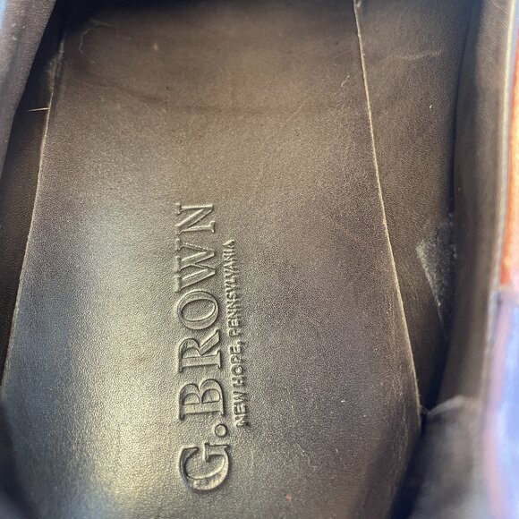 G.B. Brown Men’s Leather Shoes – Light Brown – Size 13 (Great Condition) - Picture 7 of 8